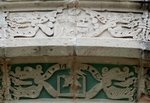 San Juan Bautista, capilla abierta, chancel arch, voussoir reliefs