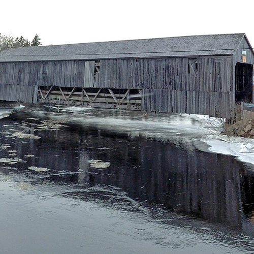 The Digdeguash River #3 Covered Bridge or McGuire Bridge was built in 1913, spans it's namesake river @ a length of 3…