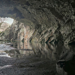 Inside Rydal Cave, Lake District