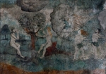 Santa María, presbytery wall mural, Tree of Knowledge & The Expulsion