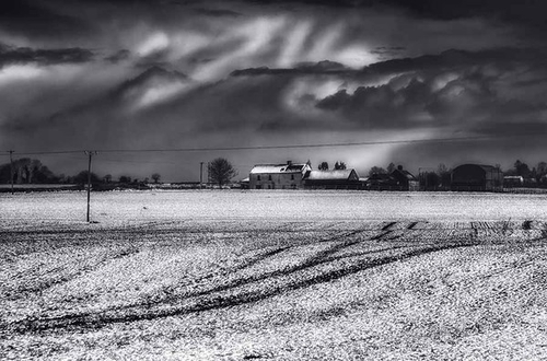 Arctic hail storm