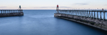 The Whitby piers approaching dusk (1)