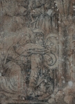 Lower cloister walk, mural detail