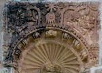 Second tier, sculpture niche (left) relief