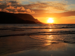 Sunset at Hanalei Bay, Kauai
