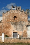 San Bartolomé, sacristy, exterior wall with parapet crenellation