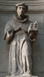 San Francisco, façade, lower tier (left) statue, St. Francis