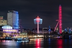 Giant swing next to the London Eye