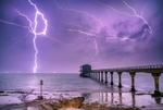 z4248 Purple Storm over Bembridge Lifeboat Station