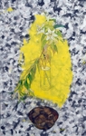 Yellow Gash Oil  38in x60 in