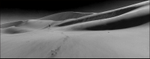 Namibia Swapokmund dune 7 and figure bw 3