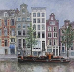 Barge on the Herengracht, Amsterdam.