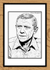 Steve McQueen Hand-Drawn Portrait by Paul Duddell 105-03-2025
