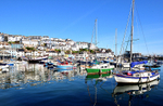 Colourful reflections at Brixham Harbour