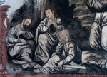 El Divino Señor, upper cloister walk testera mural, Agony in Garden