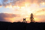 Couple at Sunset Olmstead Point