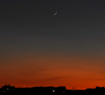 Moonset over Milford - 1