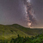 Milky Way Over Clohernagh, Wicklow Mountains