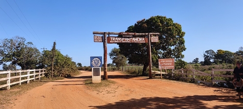 Entrance to the Transpantanal highway which runs all the way to Porto Joffre