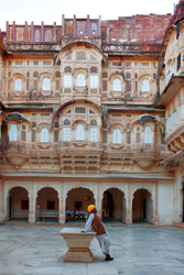 Jodhpur - Courtyard in Mehrangarh Fort