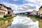 View (1) from Ponte Vecchio Bridge - Florence - Italy