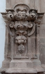 San Andrés, façade portal, left pilaster relief