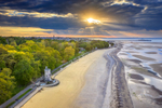 z3415 Evening Light over Appley Beach
