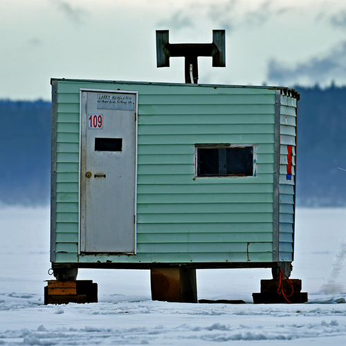 Ice Shacks New Brunswick Canada