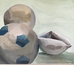 Remnant 16, Acrylic on Board, 35cm x 40cm, 2006