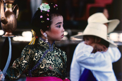 KM-228 Girl in Cheung Chau Bun Festival procession - 1978