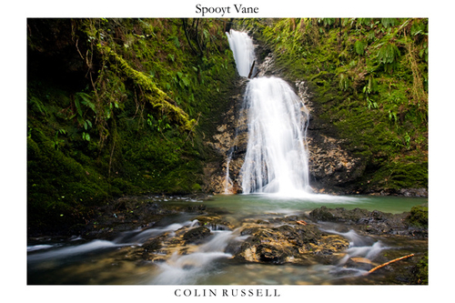 Spooyt Vane (White spout) waterfall at the top of Glen Mooar. Although just outside the boundary of the Glen, access…