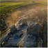 Quarry in evening light