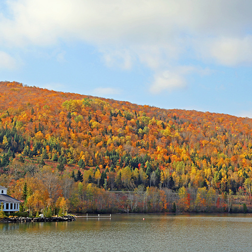 Fall Foliage Spectacular at Lac Baker Lake in Madawaska County, New Brunswick