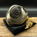 cb229 polished pyrite cannonball