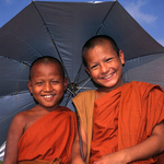 Smiling Young Monks, Bangkok, Thailand