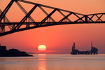 Sunrise under the Forth Rail Bridge, Firth of Forth