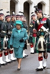 E-209 Queen reviews Scottish regiment