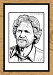 Kris Kristofferson Hand-Drawn Portrait by Paul Duddell 124-03-2025