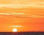 Sun setting behind Worthing Pier
