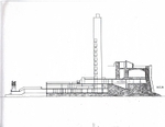 Elevation of section along the Fortress