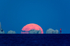 Full Sturgeon moon rising over the Needles - 1