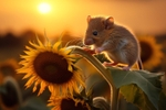 pr013 Evening Meal for a Harvest Mouse