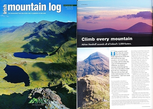 Adrian's debut article in Irish Mountain Log, magazine of Mountaineering Ireland. In a personal and moving account, A…