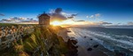 18x48 2013-065CP Sunset at Mussenden Temple
