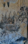 Upper cloister walk, mural detail, St. Lawrence
