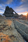 Bow Fiddle Rock at dawn September