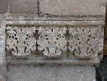 Façade portal, left pilaster impost relief
