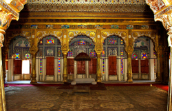 A reception room in the Mehranghar Fort   Jodhpur