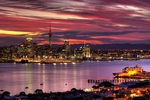 Waitemata harbour sunset 3