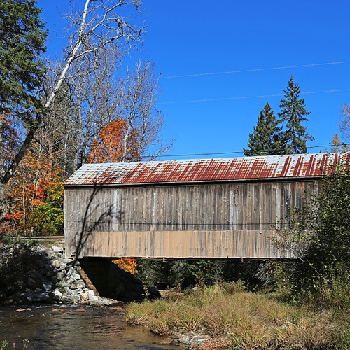 Trout Creek #4 Covered Bridge is located off Dutch Valley(Waterford)Road in Waterford, NB.